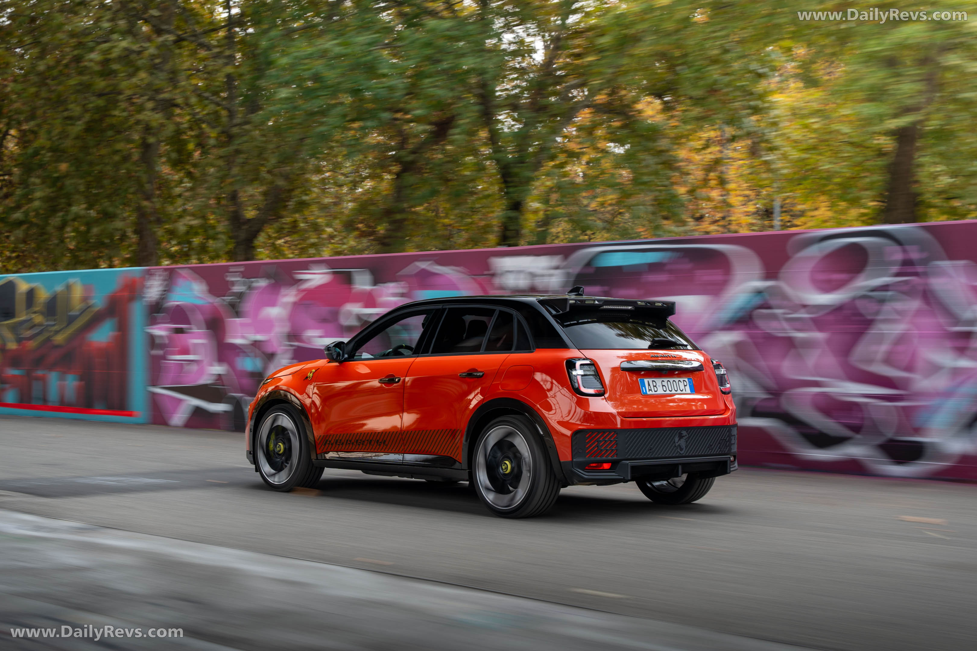 2025 Fiat Abarth 600e Competizione Rear View