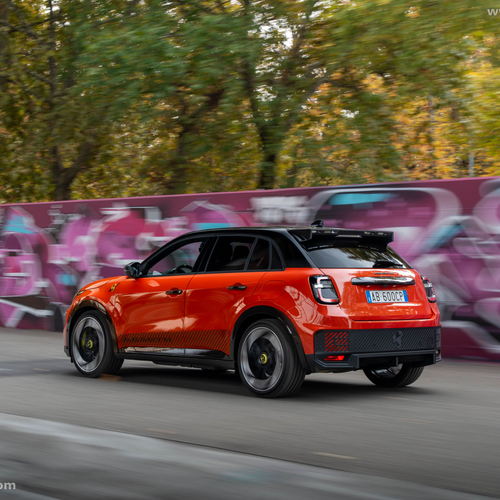 2025 Fiat Abarth 600e Competizione Rear View