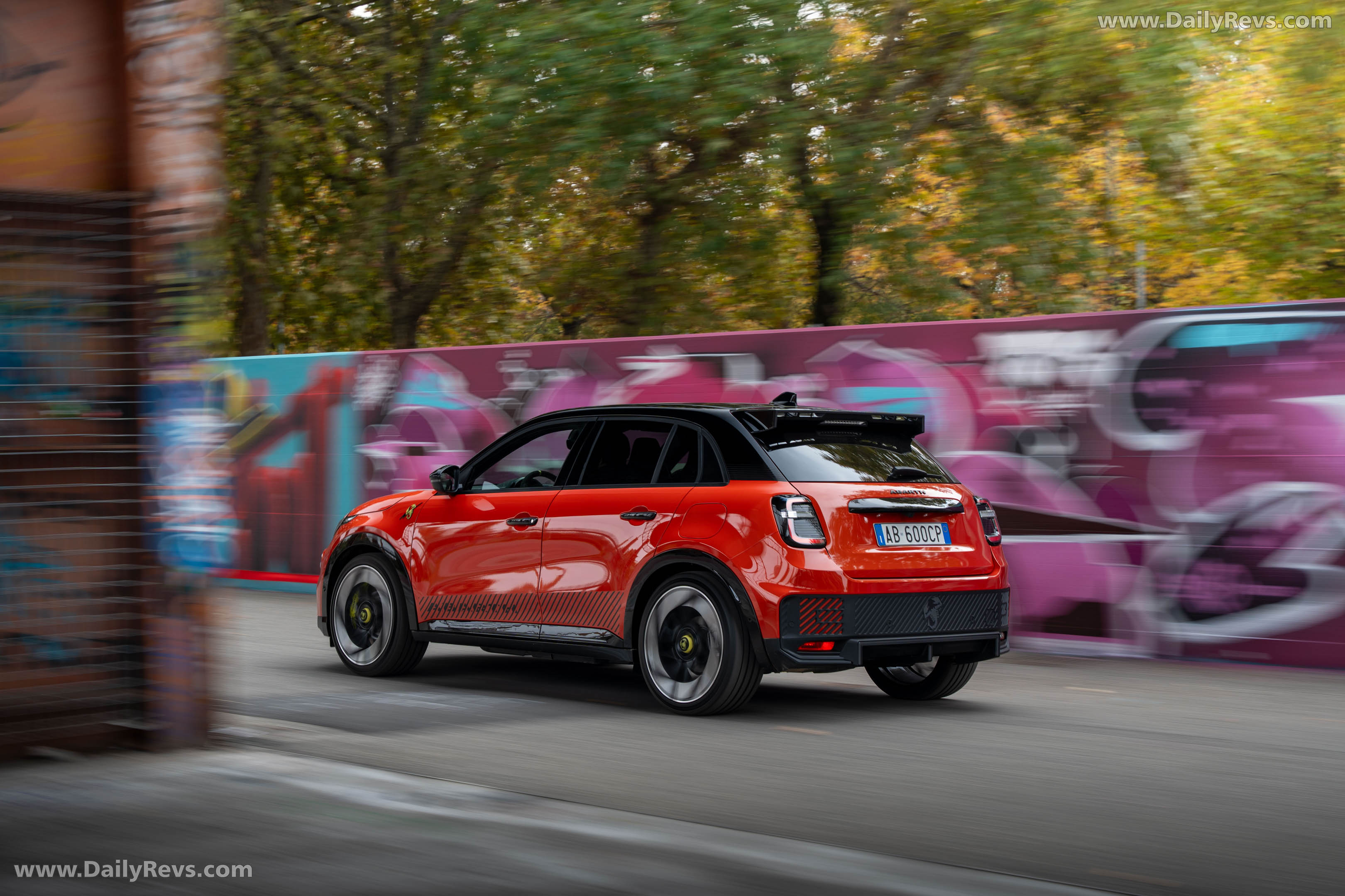 2025 Fiat Abarth 600e Competizione Rear View
