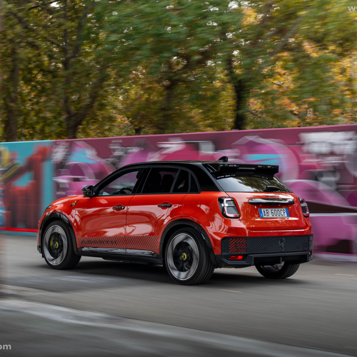 2025 Fiat Abarth 600e Competizione Rear View