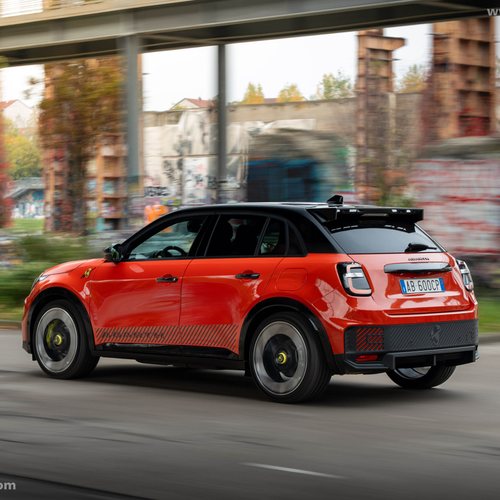 2025 Fiat Abarth 600e Competizione Rear View