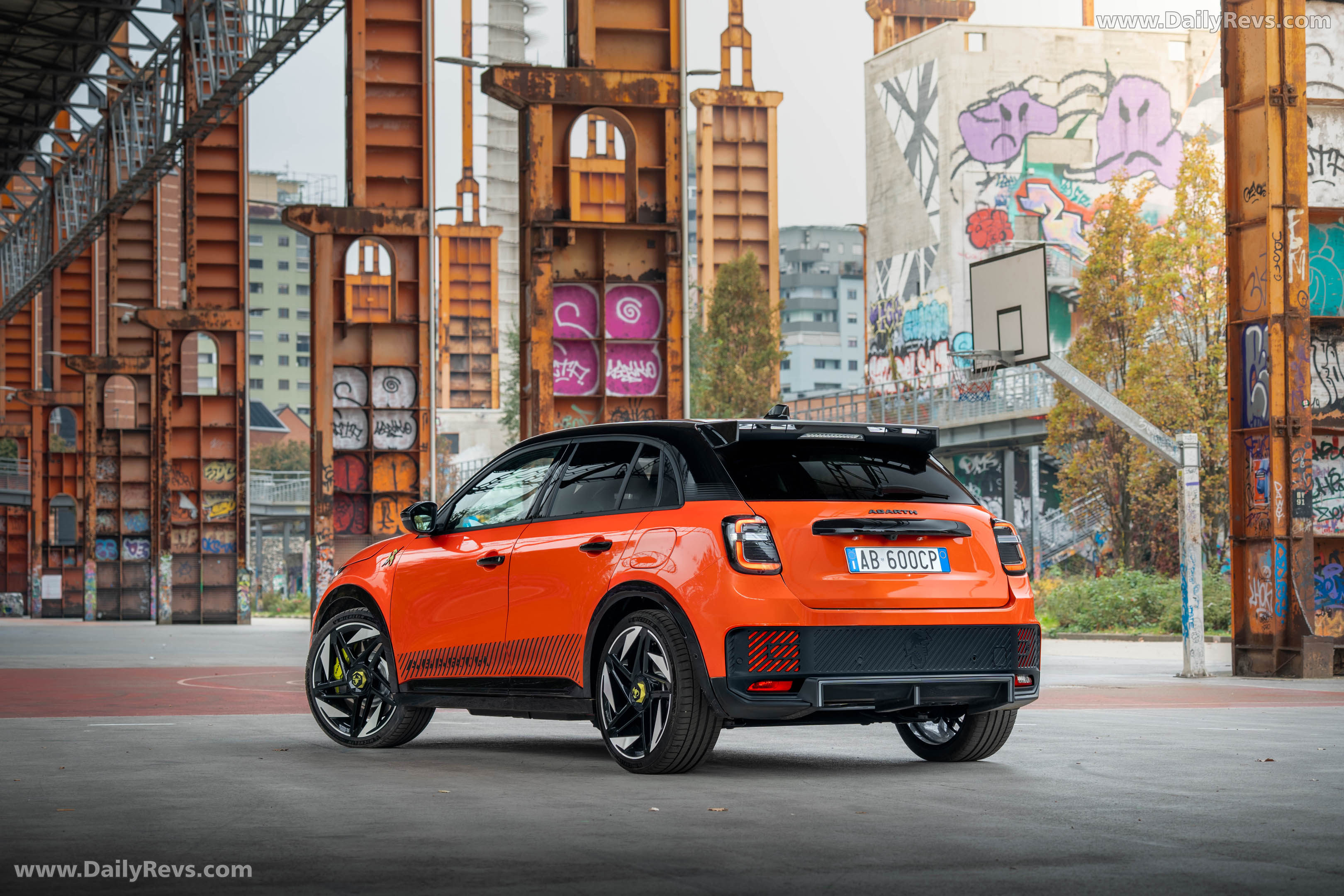 2025 Fiat Abarth 600e Competizione Rear View