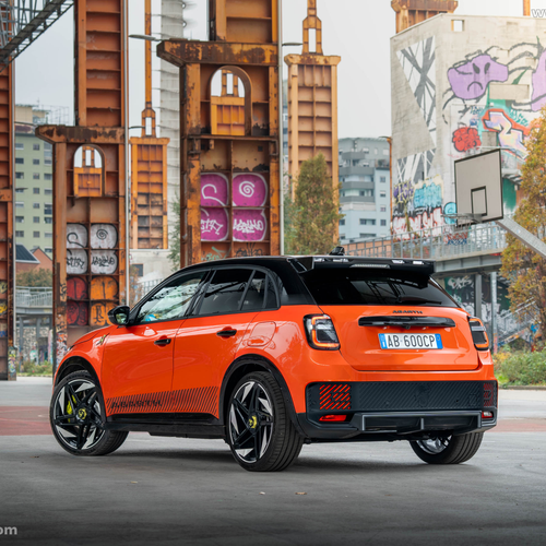 2025 Fiat Abarth 600e Competizione Rear View