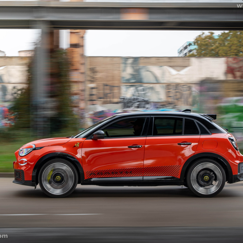 2025 Fiat Abarth 600e Competizione Side View