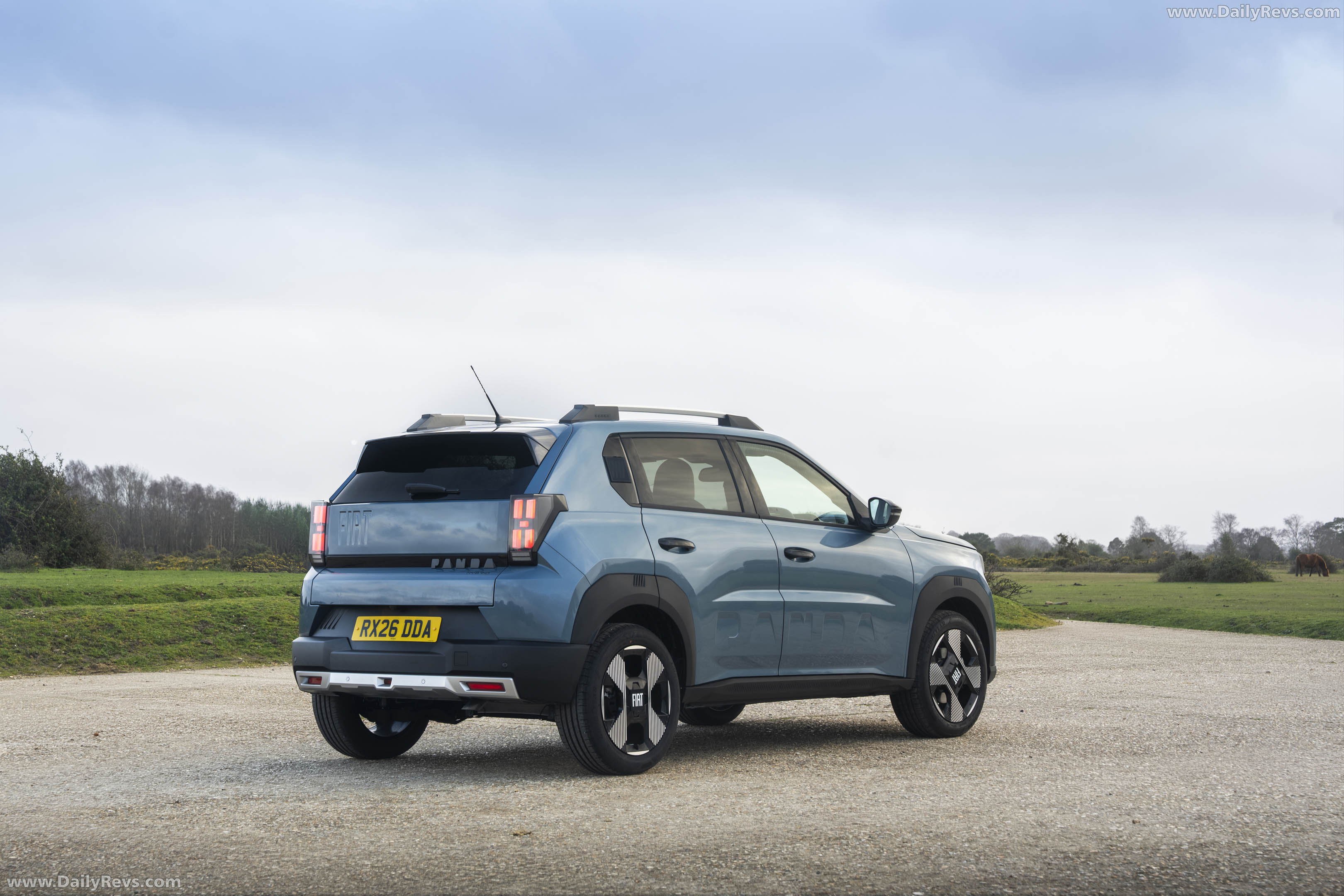 2025 Fiat Panda Hybrid La Prima UK Version Rear View