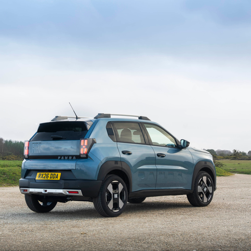 2025 Fiat Panda Hybrid La Prima UK Version Rear View