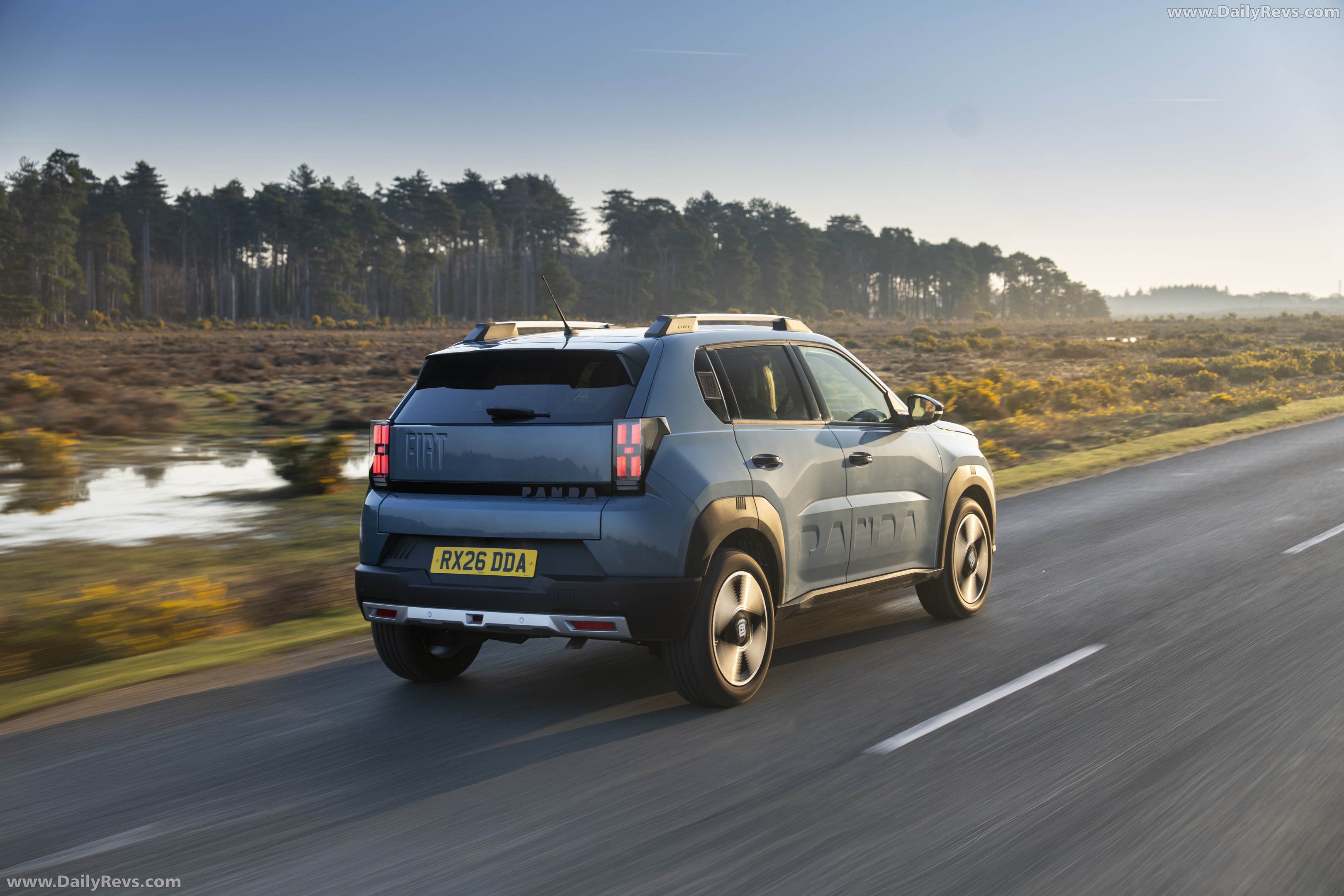 2025 Fiat Panda Hybrid La Prima UK Version Rear View