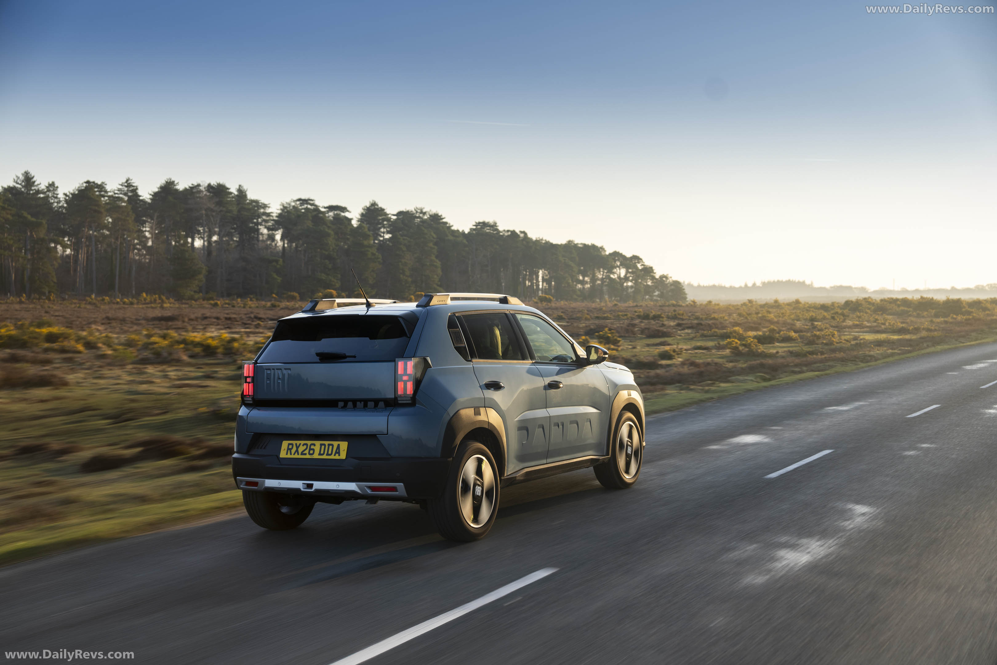 2025 Fiat Panda Hybrid La Prima UK Version Rear View
