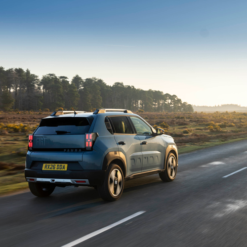 2025 Fiat Panda Hybrid La Prima UK Version Rear View