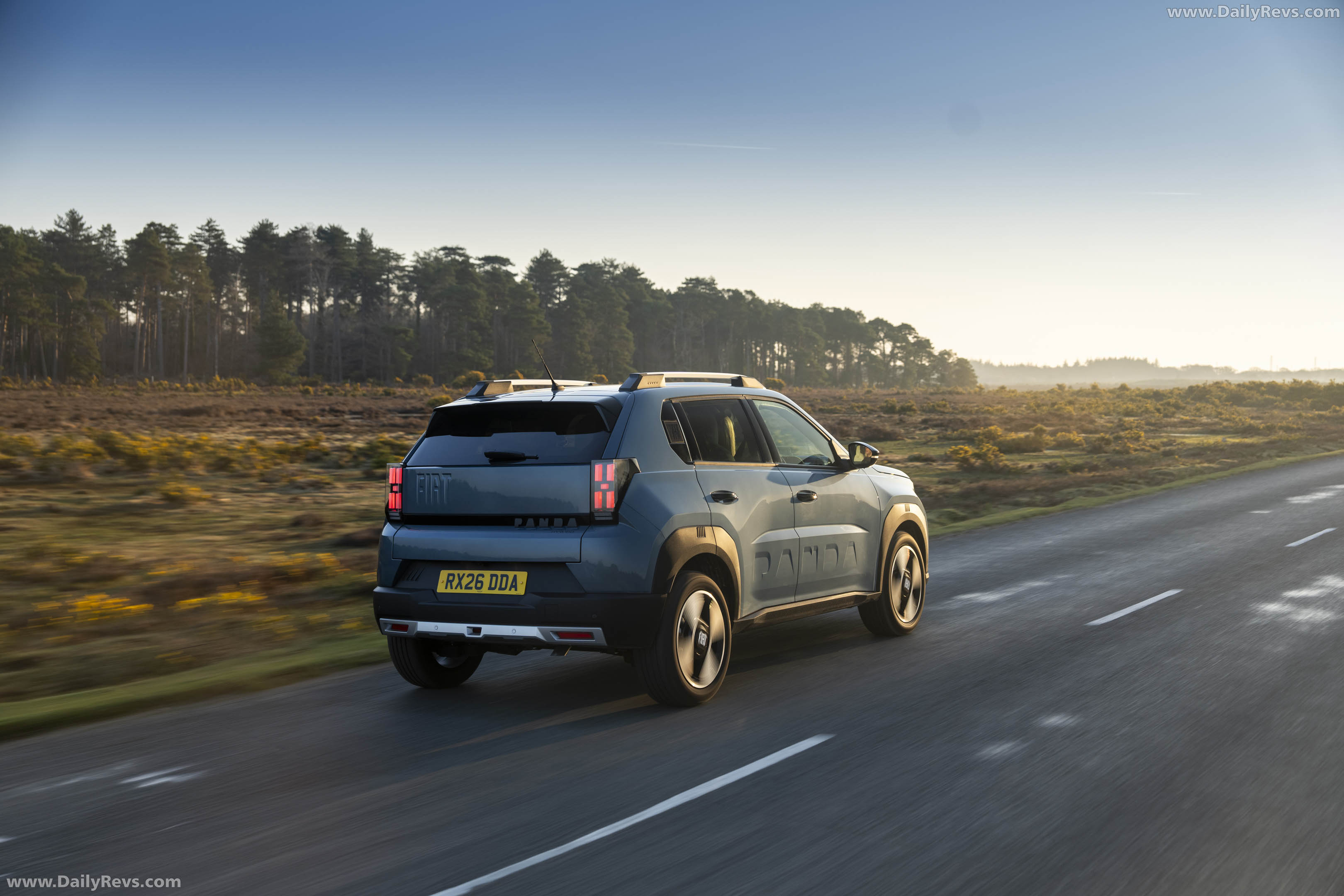 2025 Fiat Panda Hybrid La Prima UK Version Rear View