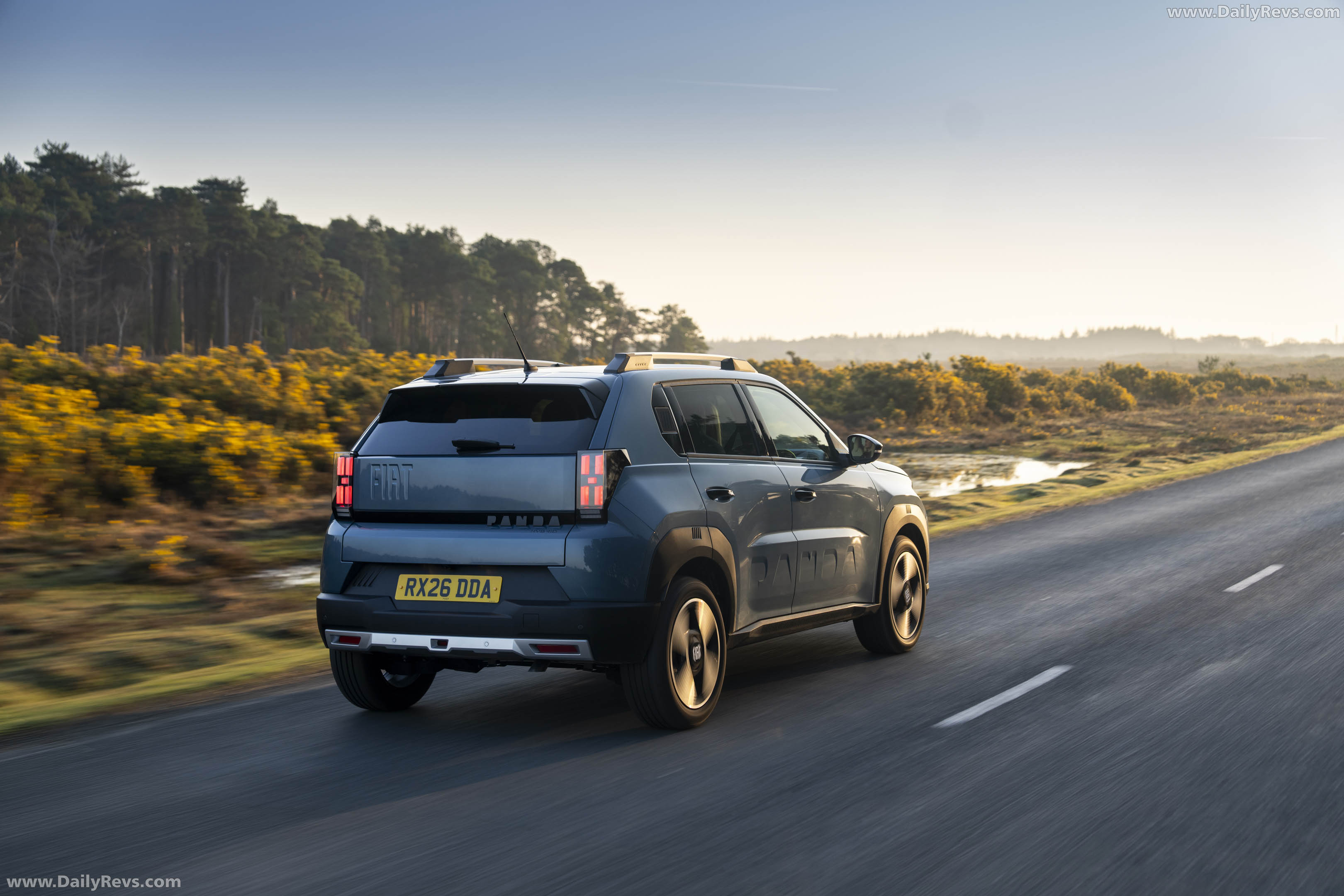 2025 Fiat Panda Hybrid La Prima UK Version Rear View