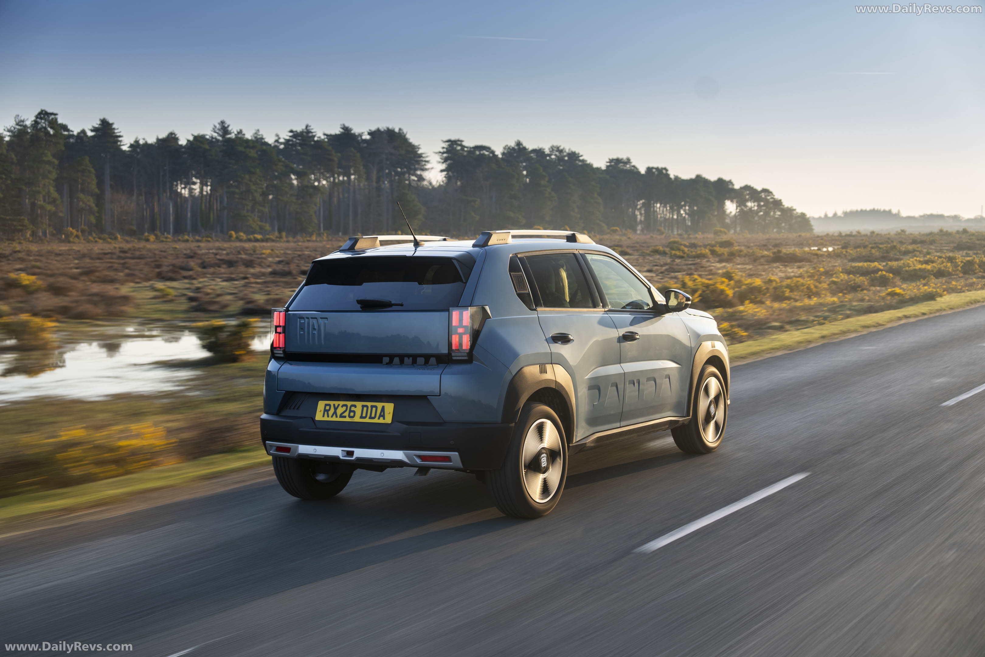 2025 Fiat Panda Hybrid La Prima UK Version Rear View