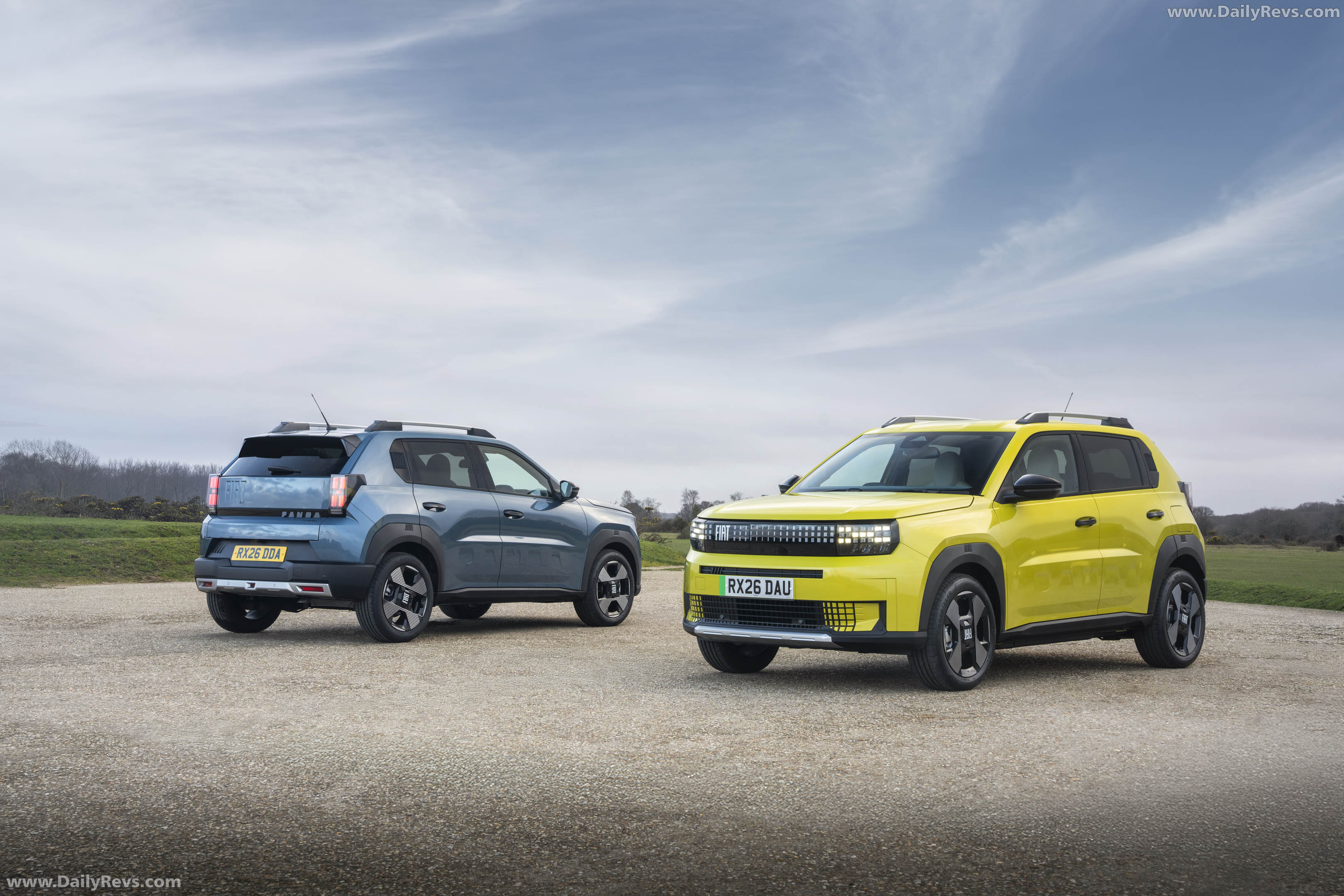 2025 Fiat Panda Hybrid La Prima UK Version Rear View