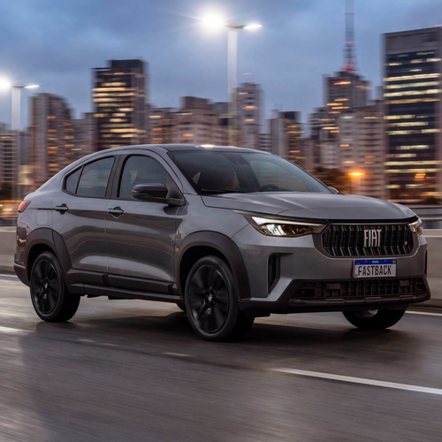 2026 Fiat Fastback Black Motion Front View