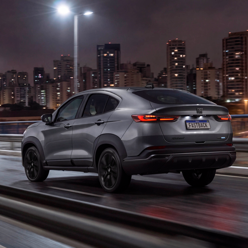 2026 Fiat Fastback Black Motion Rear View