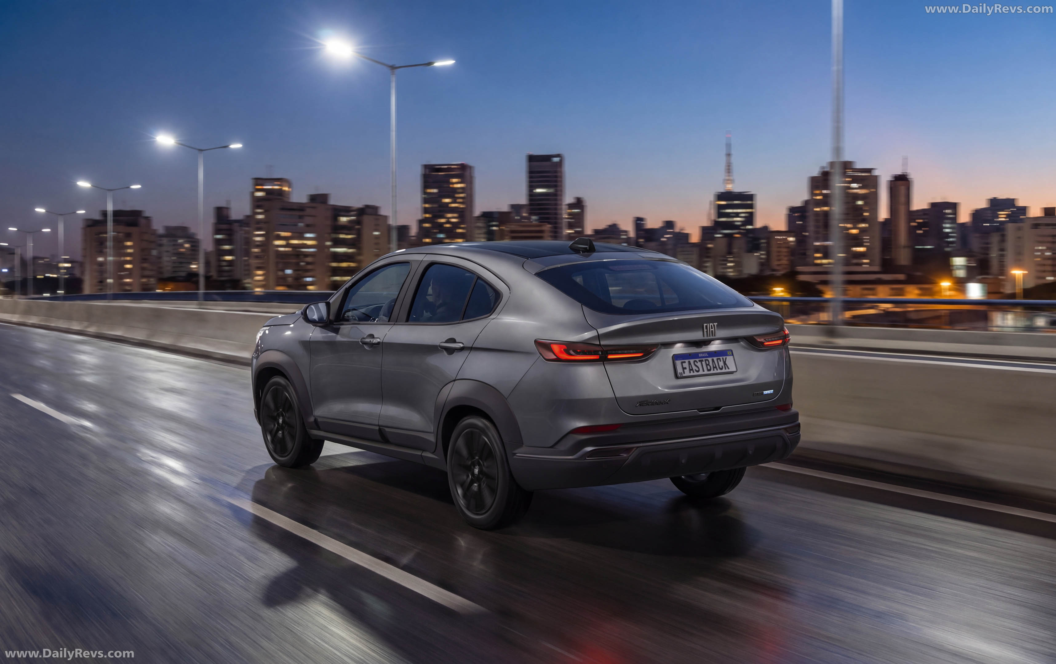 2026 Fiat Fastback Black Motion Rear View