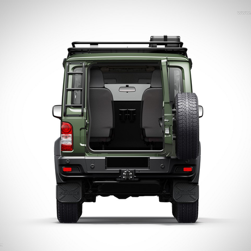 2024 Force Motors Gurkha 5-door Rear View