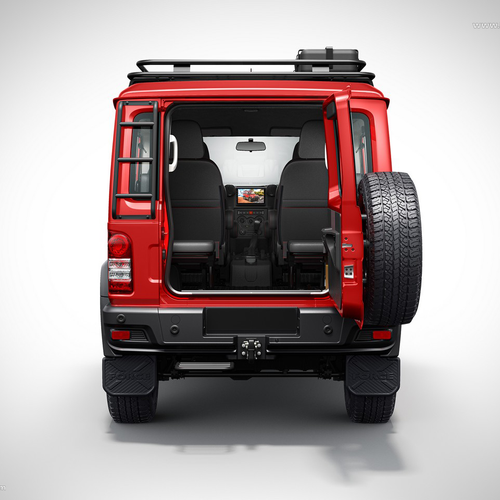 2024 Force Motors Gurkha 3-door Rear View