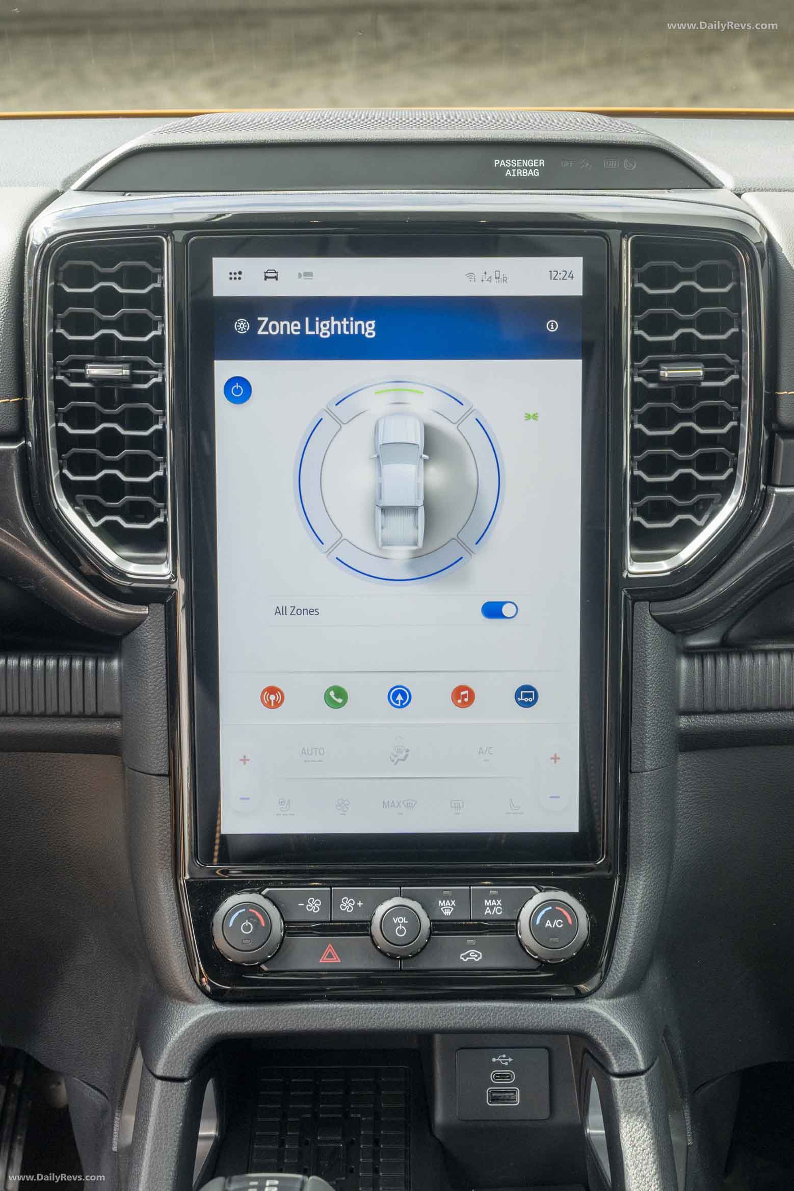 2025 Ford Ranger PHEV Wildtrak Interior