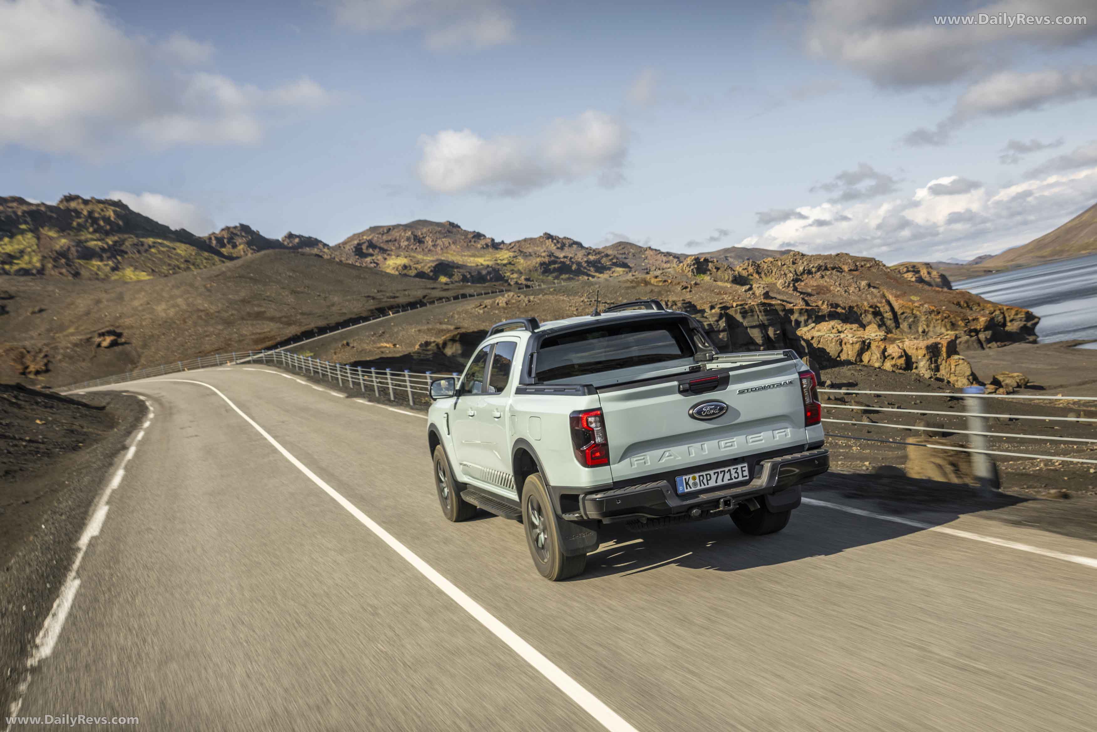 2025 Ford Ranger PHEV Stormtrak Rear View