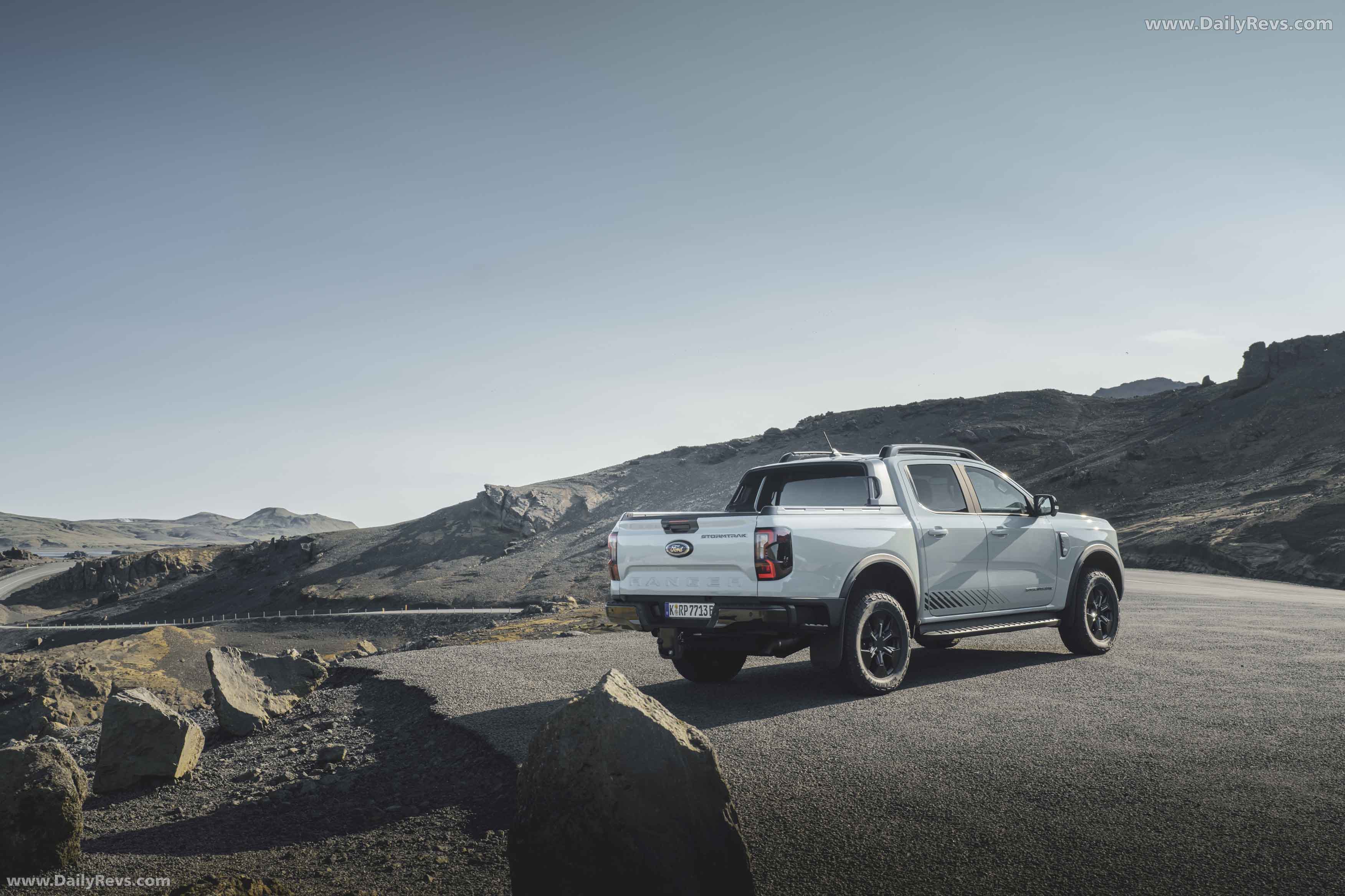 2025 Ford Ranger PHEV Stormtrak Rear View