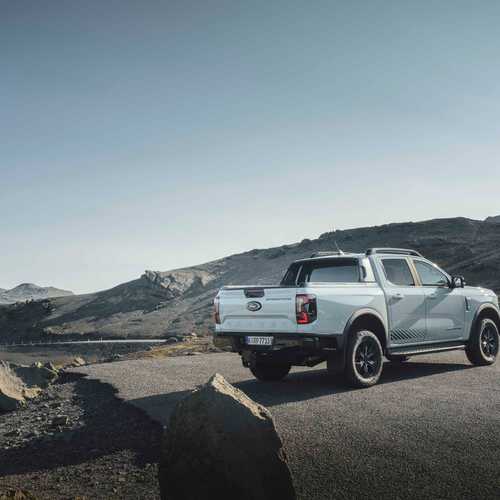 2025 Ford Ranger PHEV Stormtrak Rear View
