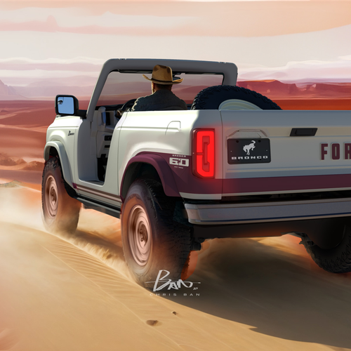 2025 Ford Bronco Roadster Concept Sketches