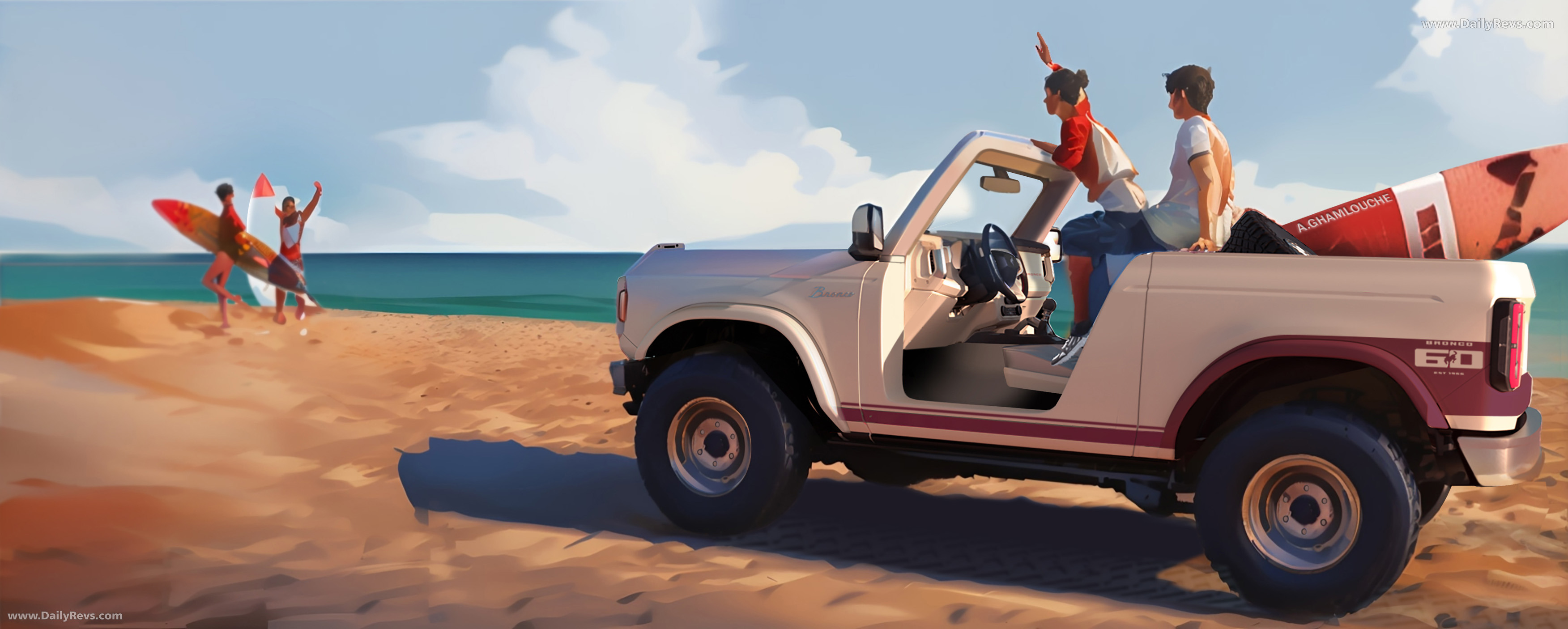 2025 Ford Bronco Roadster Concept Sketches