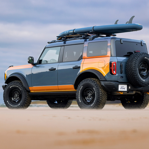 2025 Ford Bronco Silver Lake Dunes Project Rear View