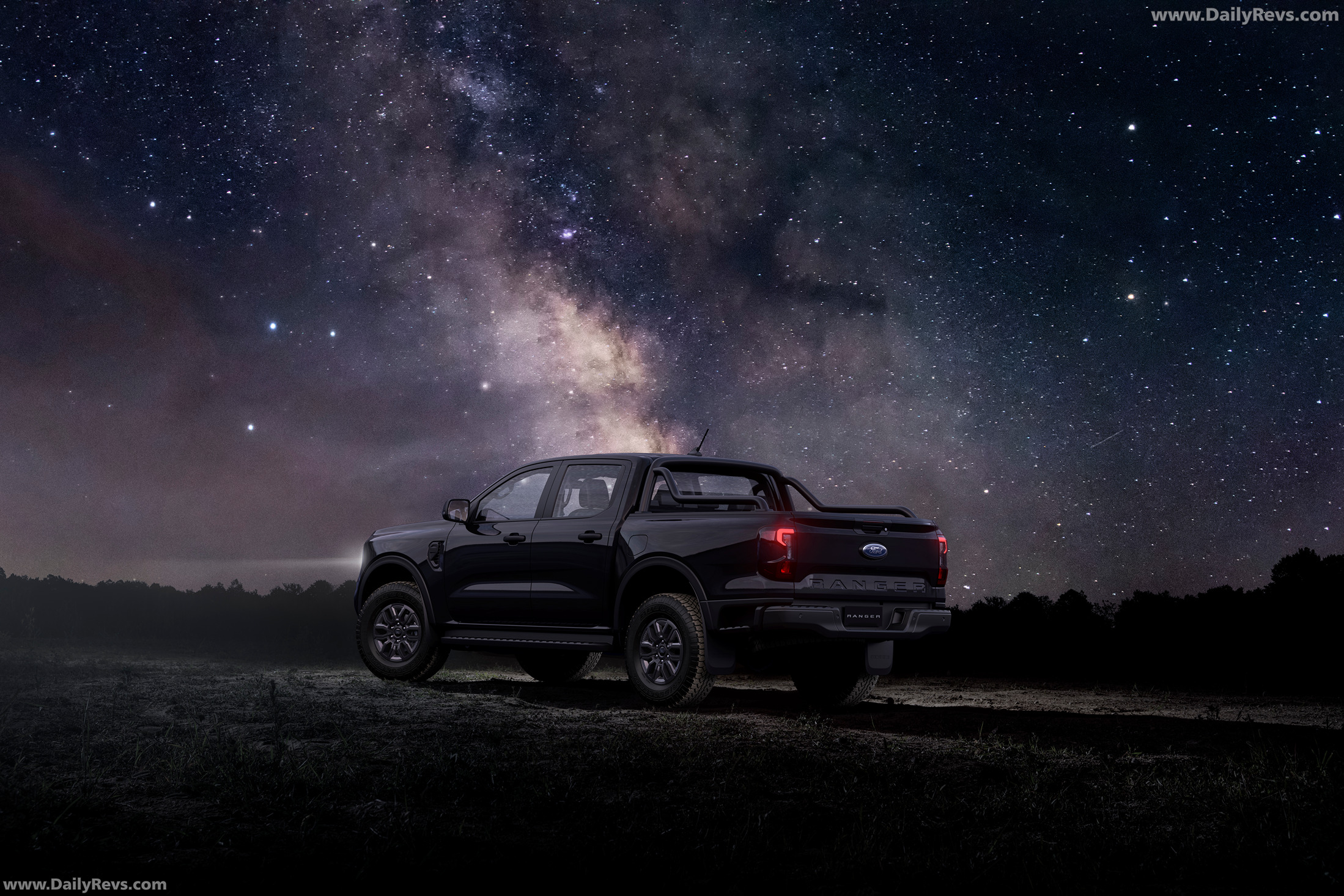 2025 Ford Ranger Black Edition Rear View