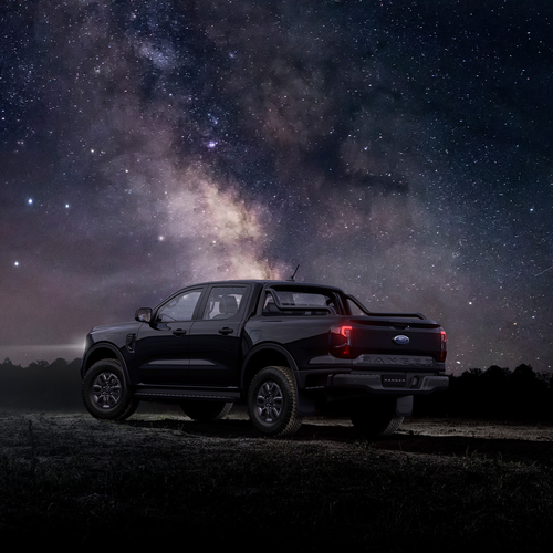 2025 Ford Ranger Black Edition Rear View