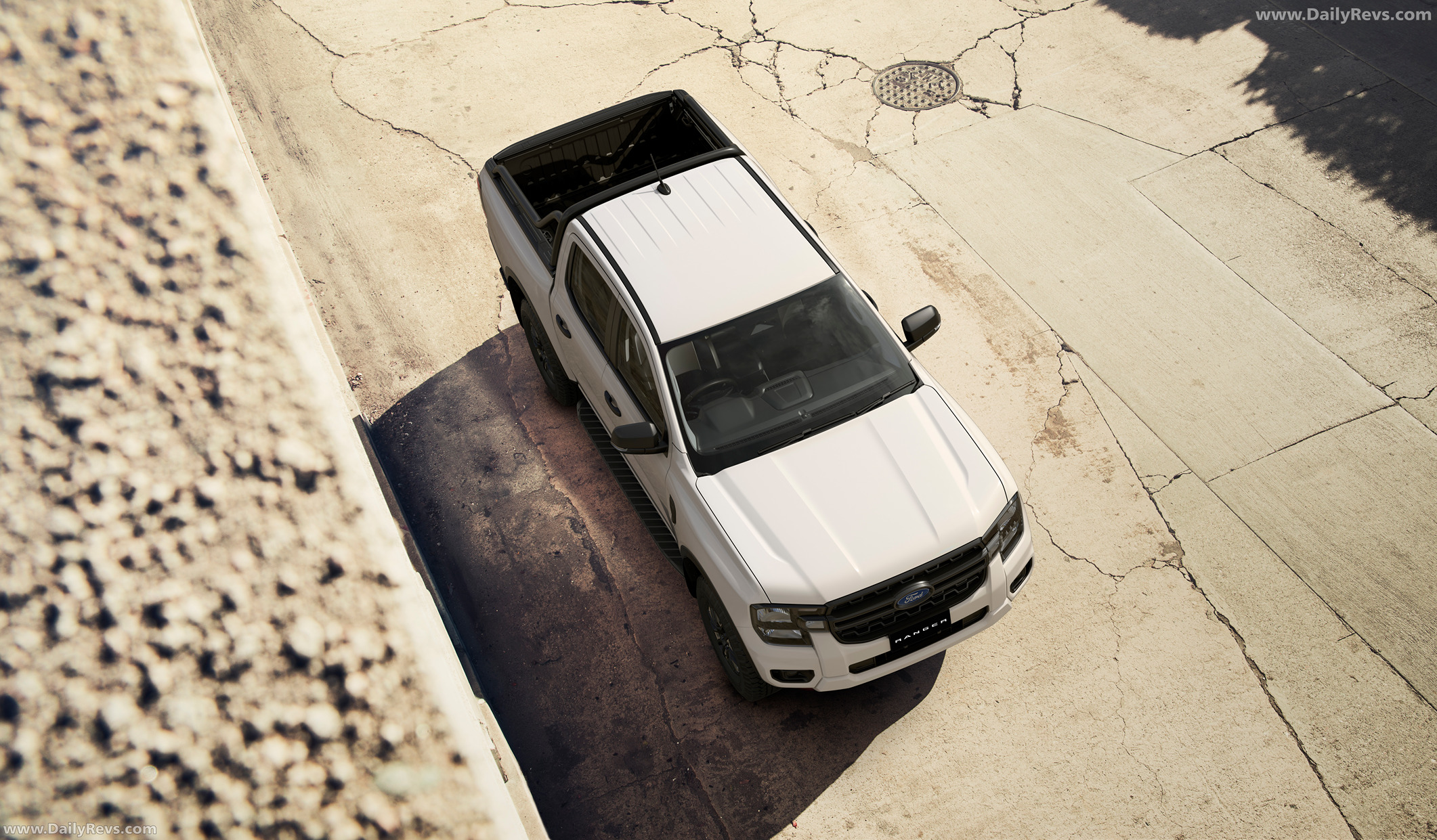 2025 Ford Ranger Black Edition Top View