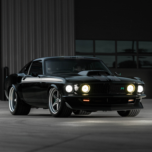 1969 Ford Mustang Mach 1 KINGPIN by Ringbrothers Front View