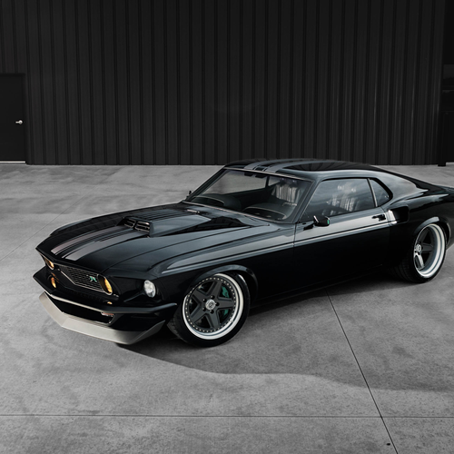 1969 Ford Mustang Mach 1 KINGPIN by Ringbrothers Top View