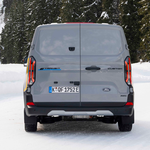 2026 Ford E-Transit Custom AWD Rear View