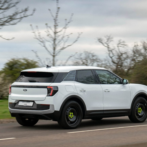 2026 Ford Explorer Van Rear View