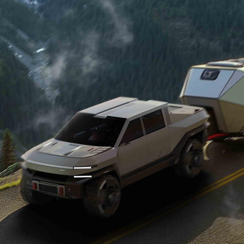 2025 GAC Motor Pickup 01 Concept Top View