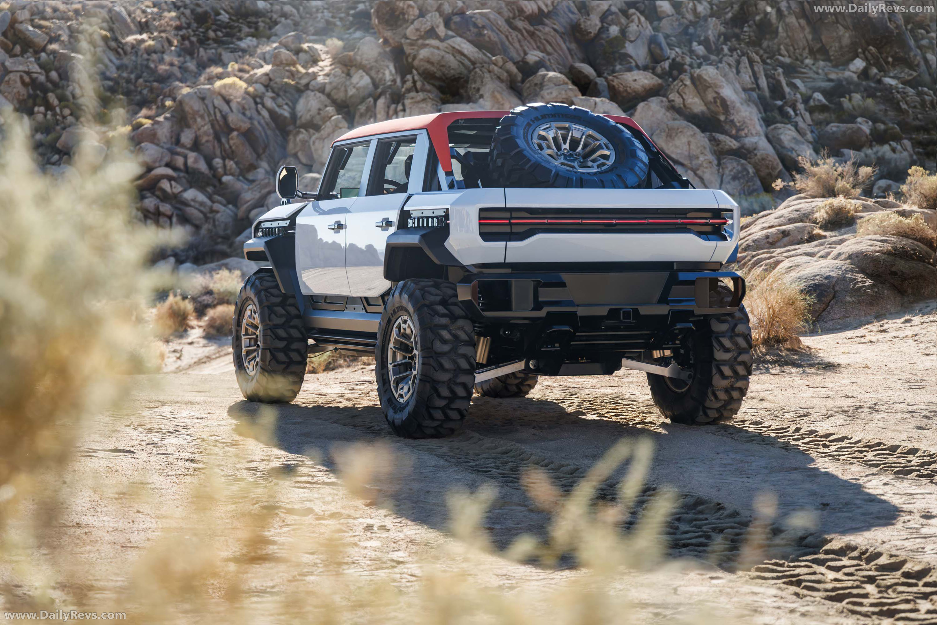 2026 GMC Hummer X SUV Concept Rear View
