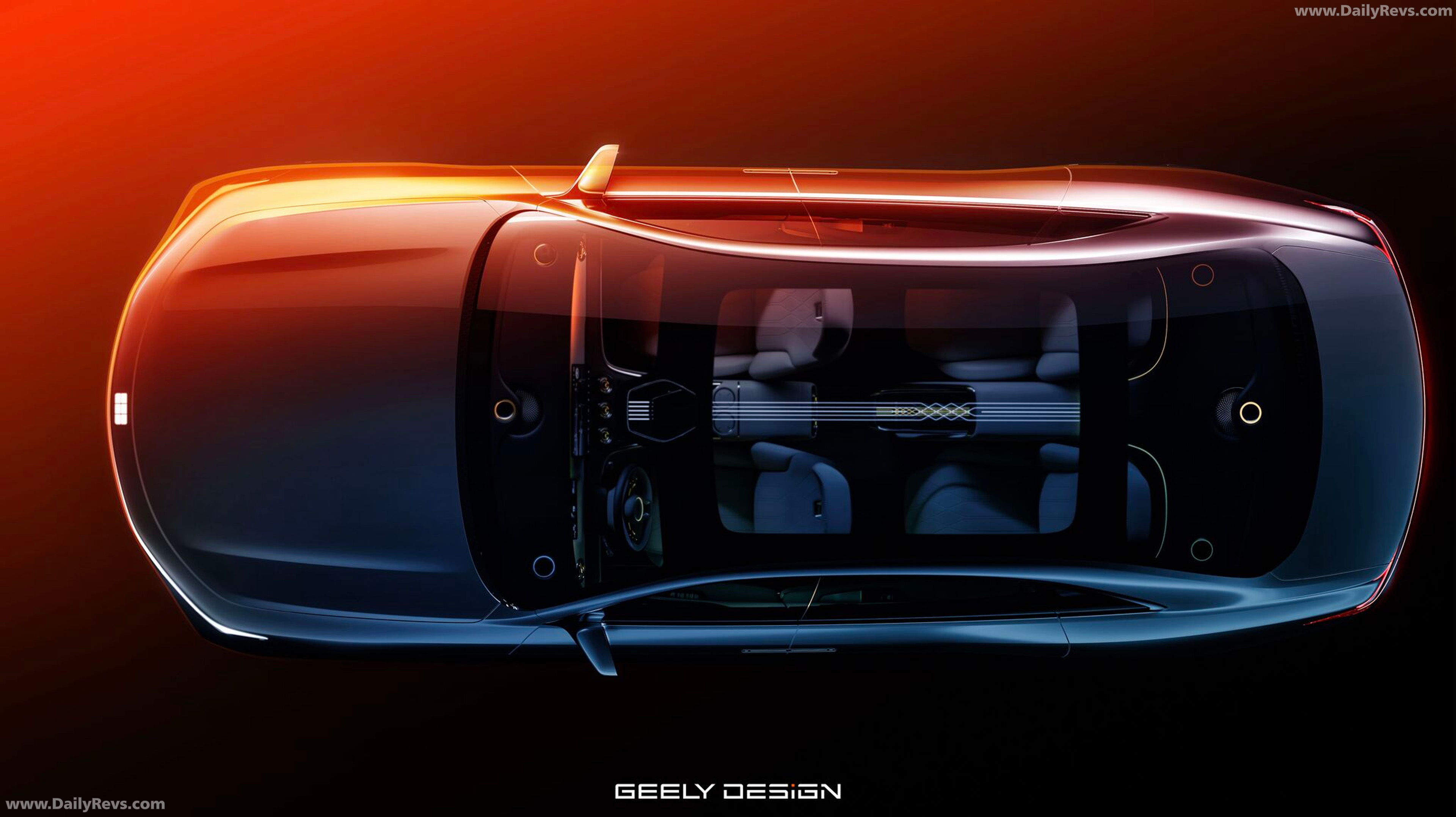 2026 Geely Galaxy Light Gen II Concept Top View