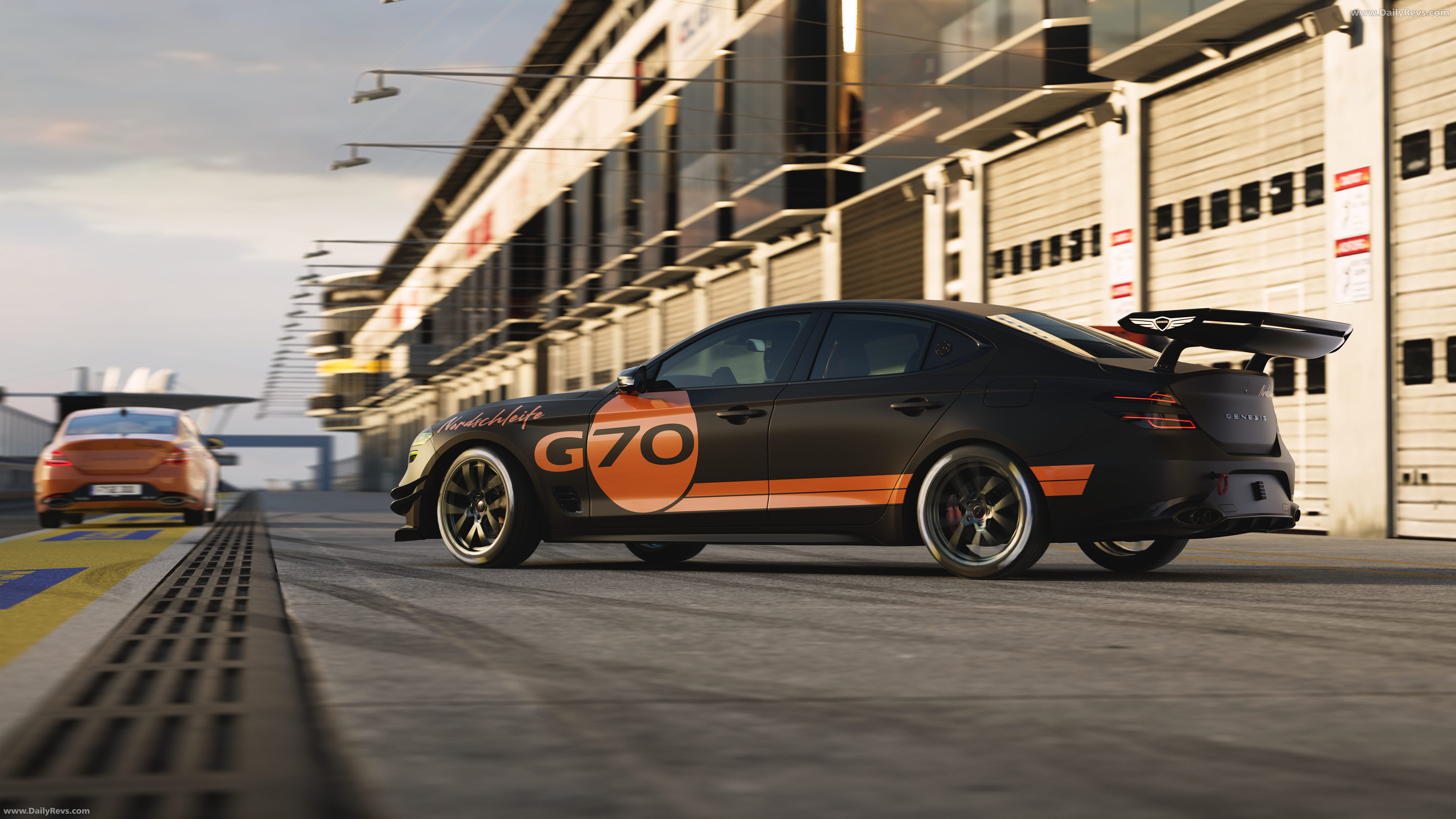 2025 Genesis G70 Track Day Concept Rear View