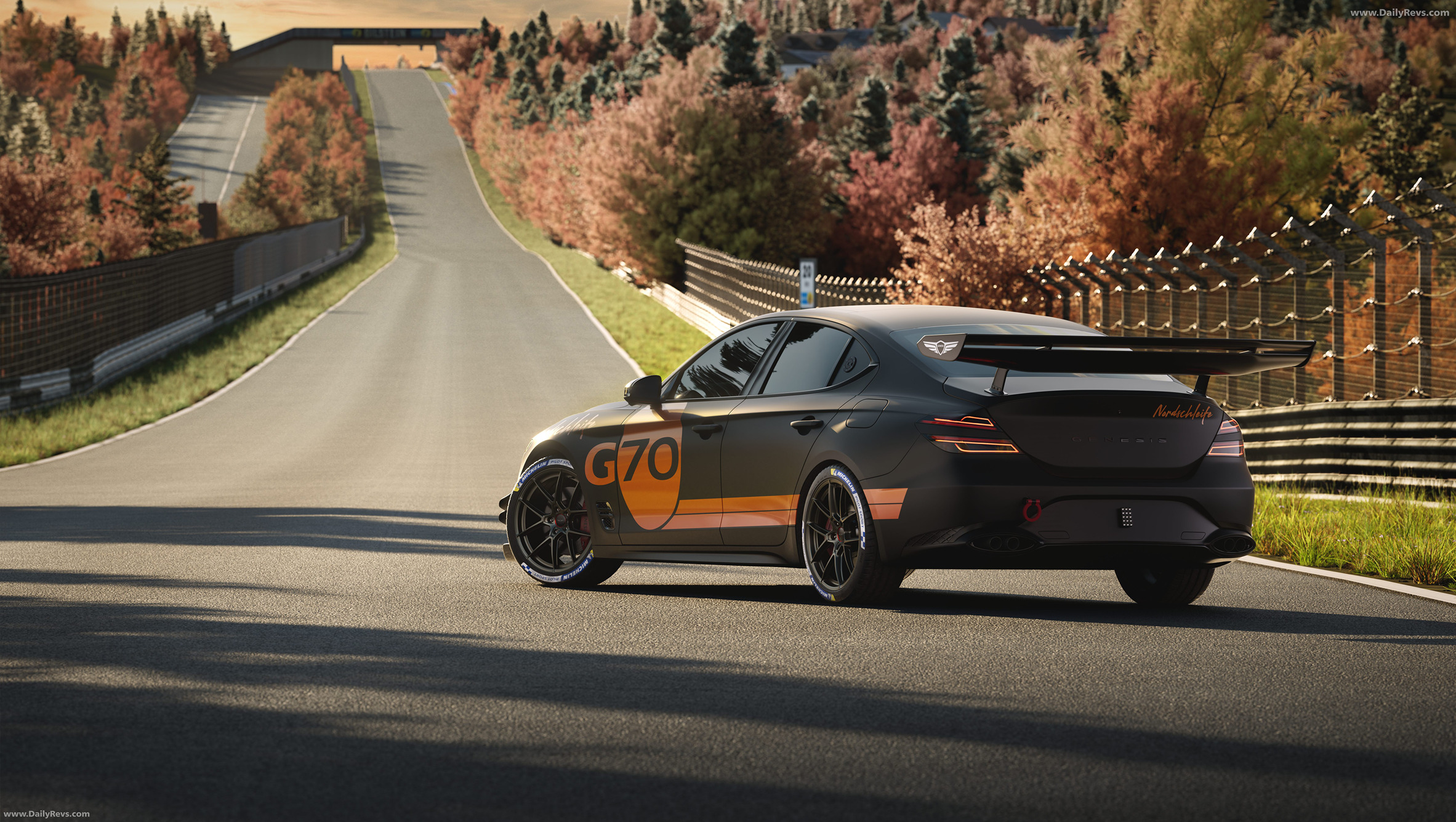 2025 Genesis G70 Track Day Concept Rear View