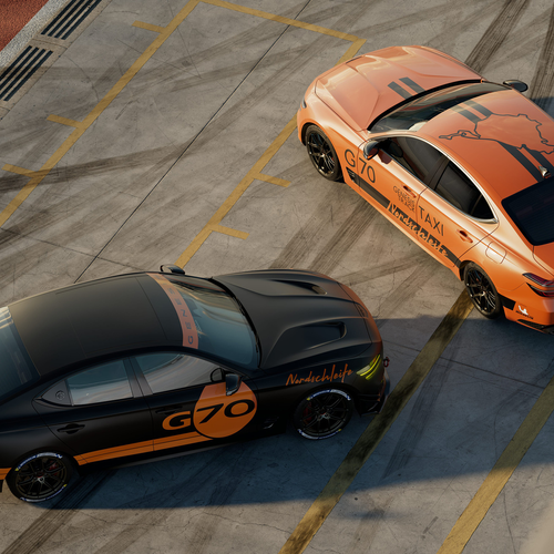 2025 Genesis G70 Track Day Concept Top View