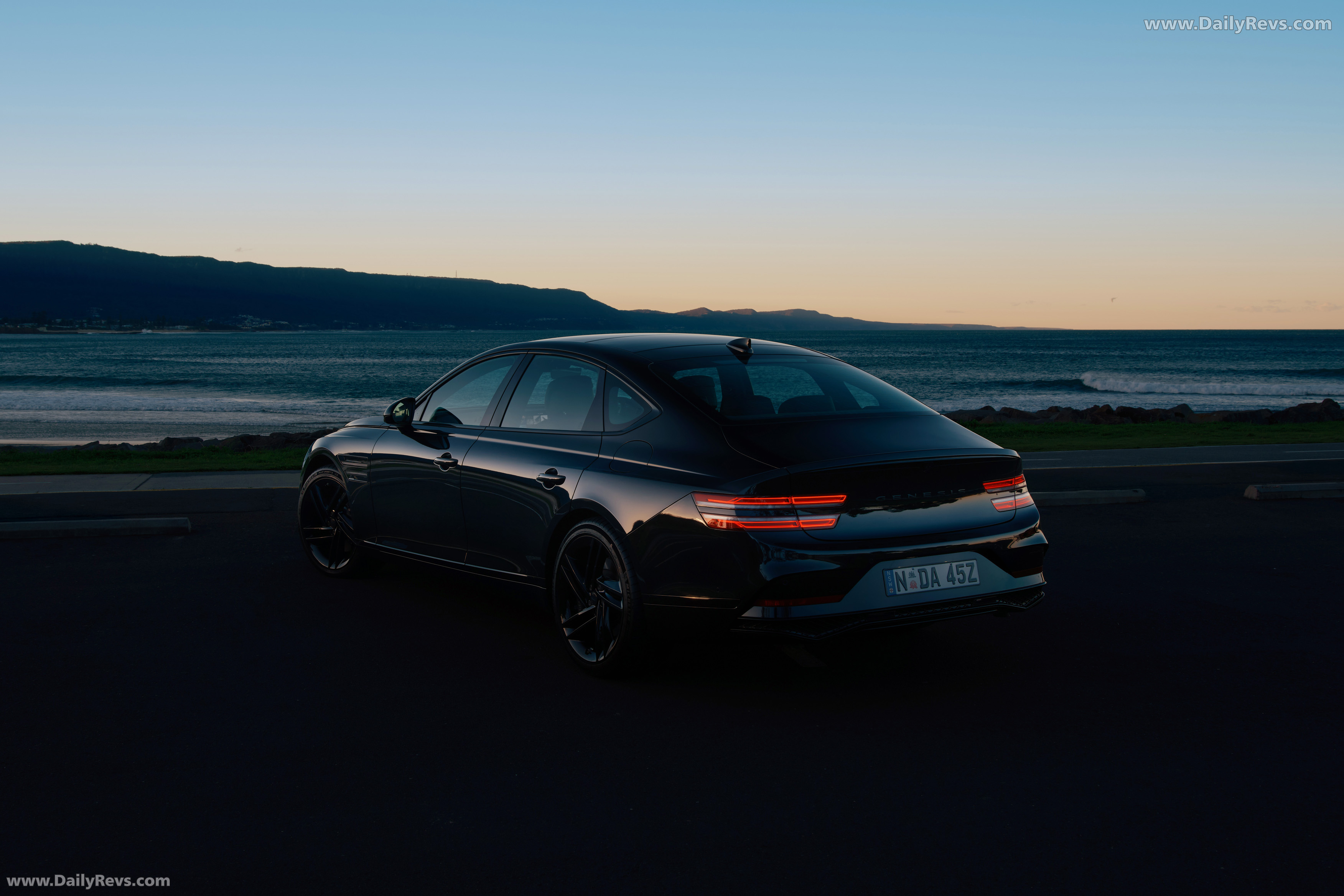 2025 Genesis G80 Black Rear View