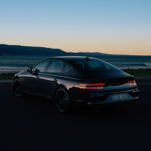2025 Genesis G80 Black Rear View