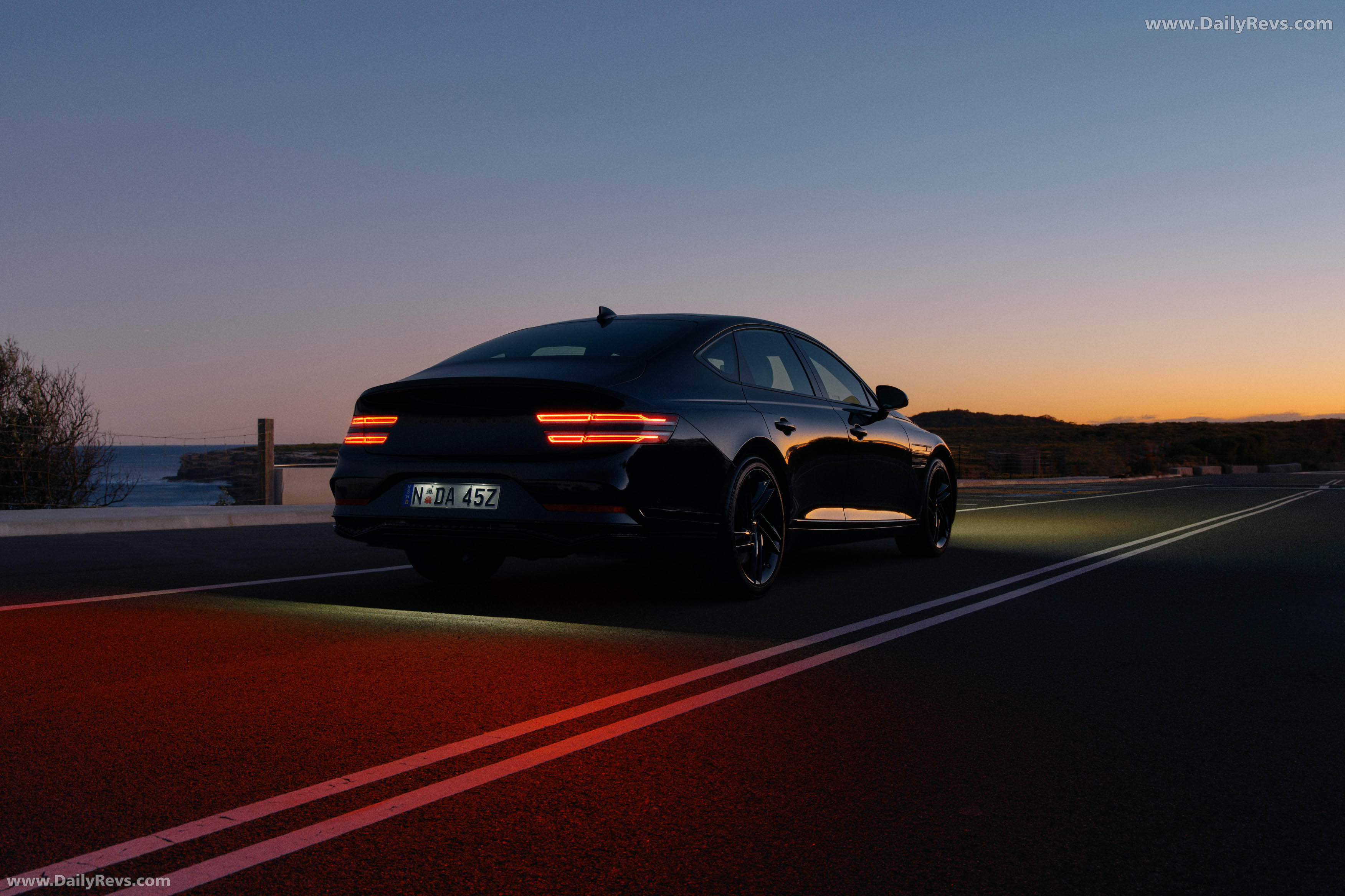2025 Genesis G80 Black Rear View