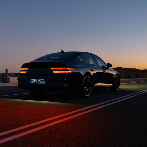 2025 Genesis G80 Black Rear View
