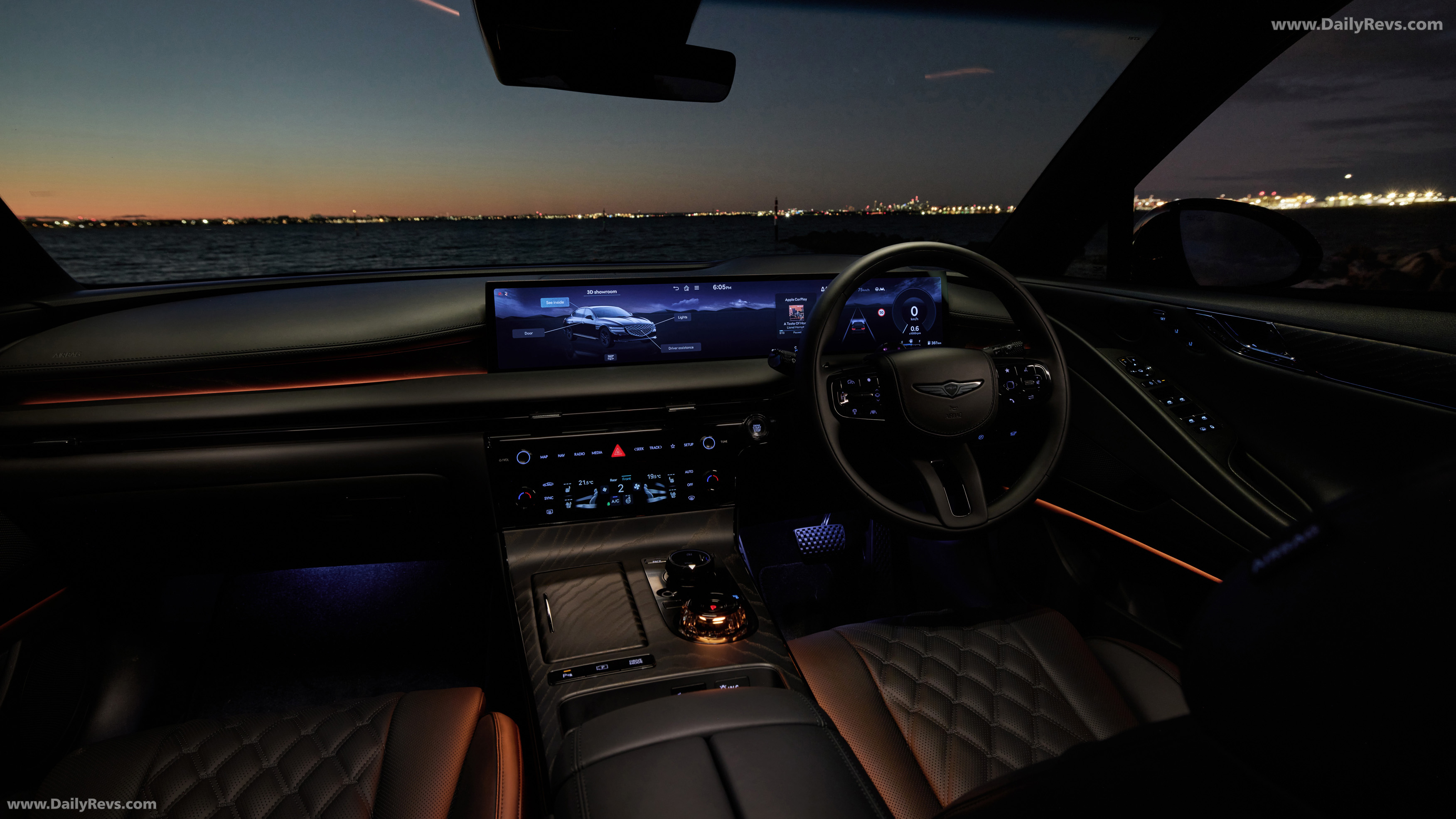 2025 Genesis G80 Black Interior