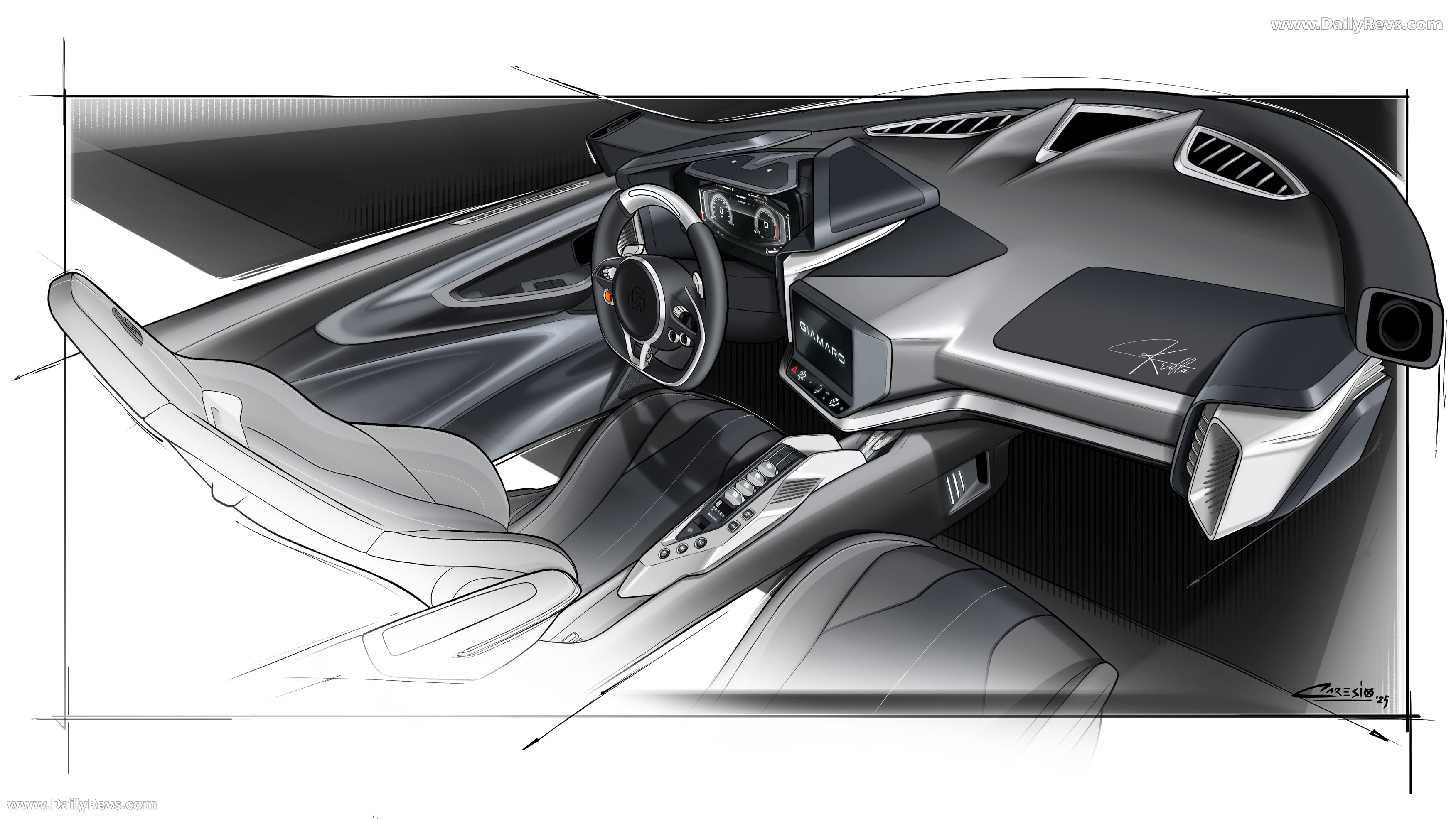 2025 Giamaro Automobili Krafla Sketches