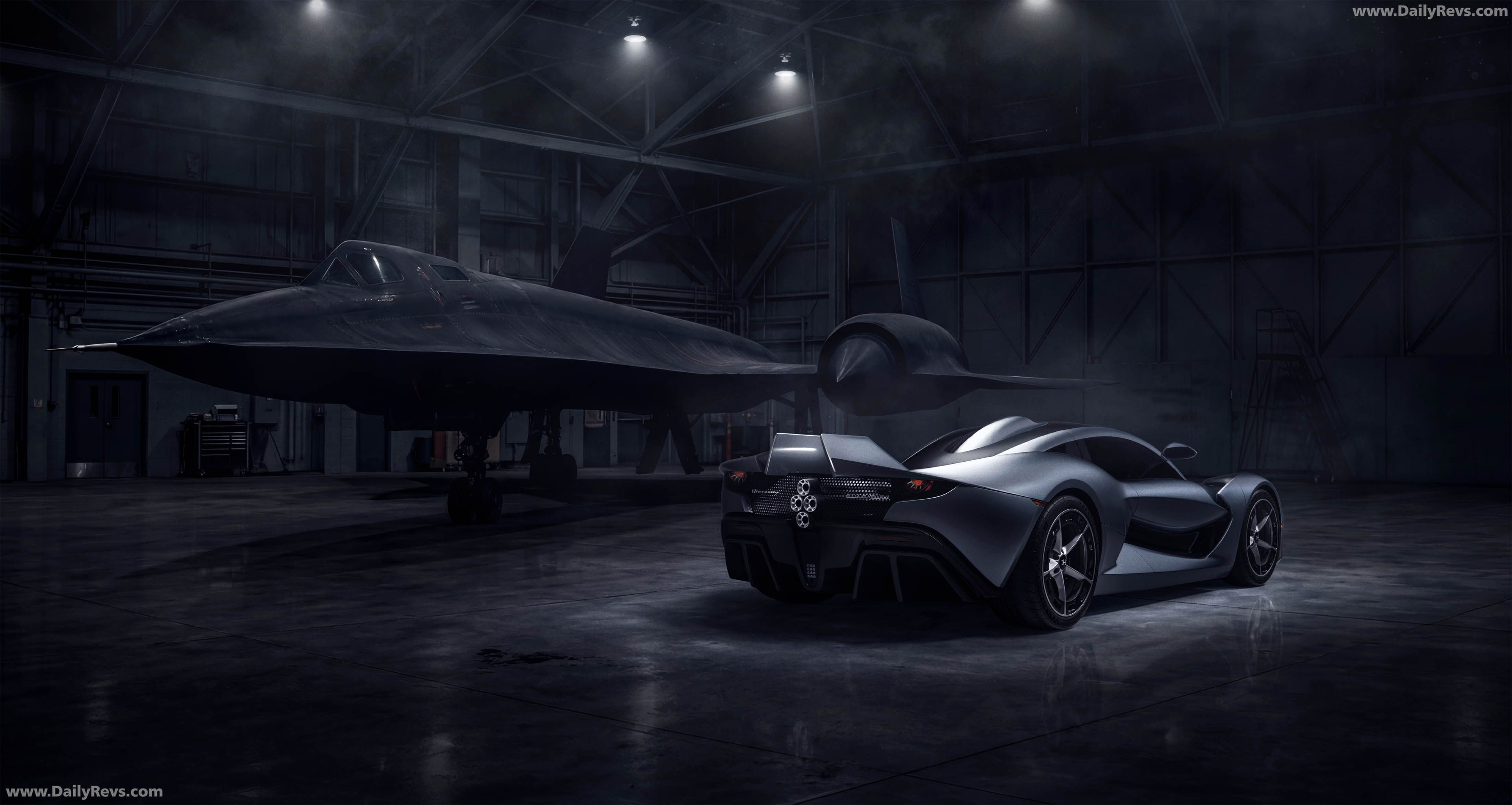 2030 Hennessey Blackbird Rear View