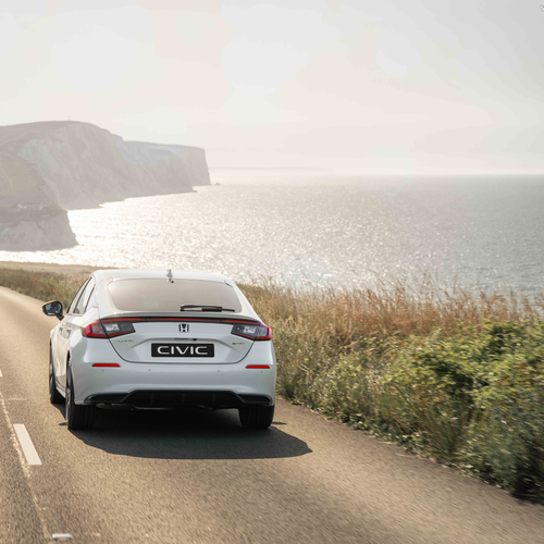 2025 Honda Civic eHEV European Version Rear View
